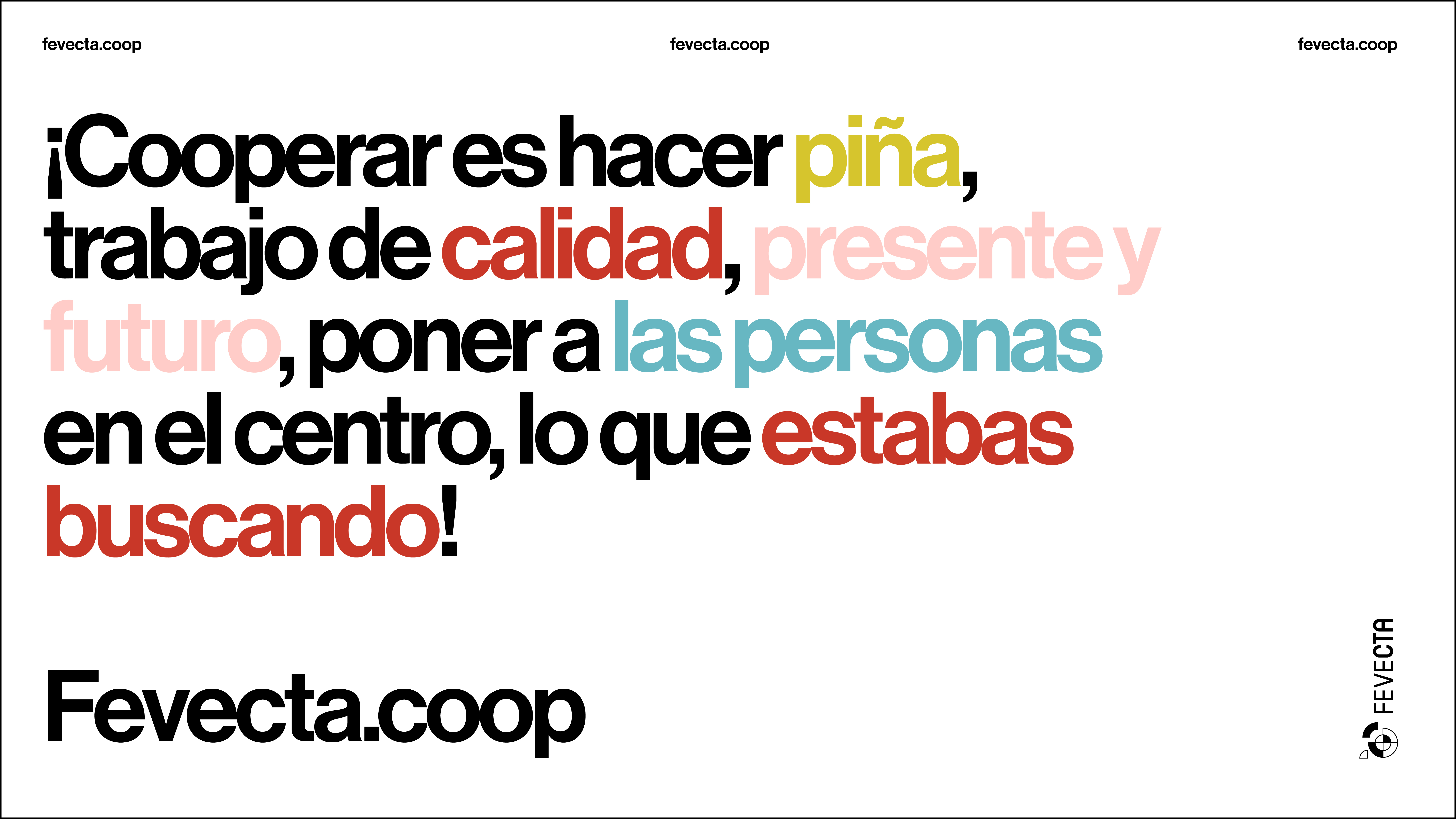 FEVECTA lanza una campaña en redes sociales que visibiliza el modelo cooperativo de trabajo y el valor de la cooperación